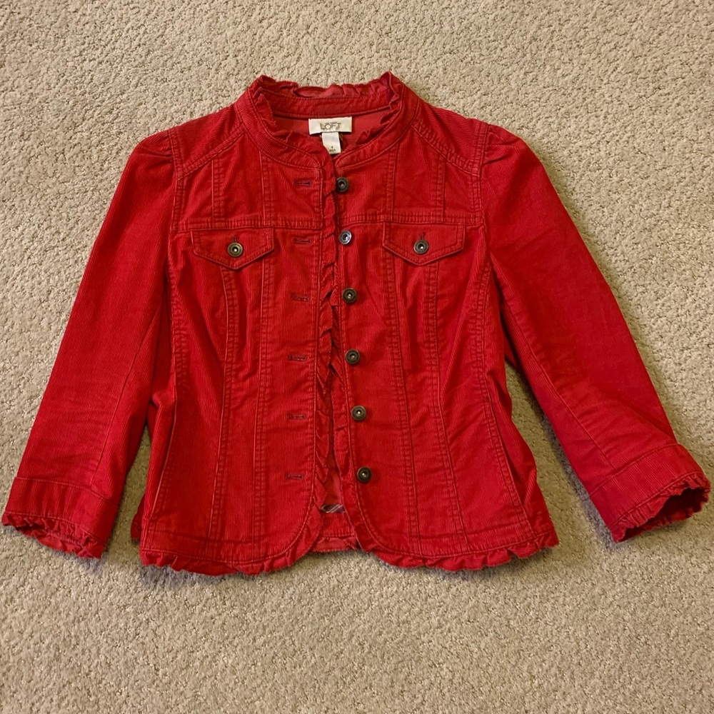 Red Corduroy Jacket